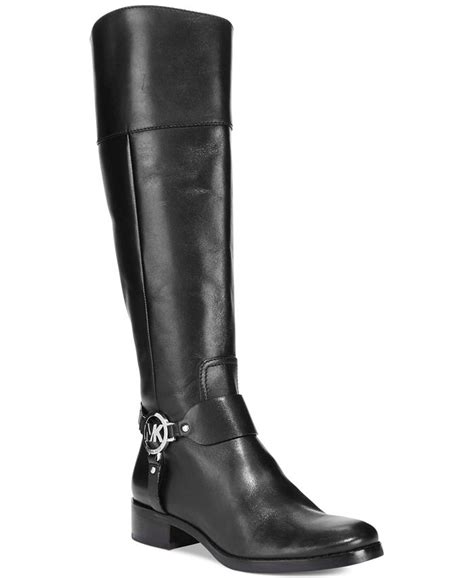 michael kors fulton harness boots wide calf|Fulton Leather Riding Boot .